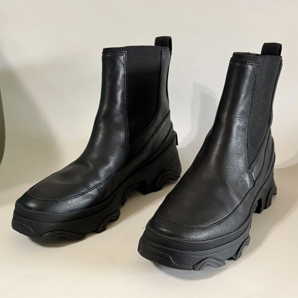 Sorel Brex Chelsea Ankle Boots women’s 11 Waterproof Black - Picture 3 of 10